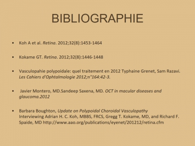 Vasculopathie Polypoidale Idiopathique - M.Lacusteanu (COHF)
